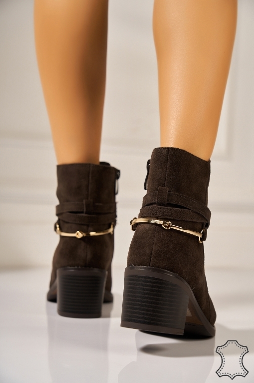 Botine Damǎ Piele Naturala Intoarsa Maro Khlony - Img 2