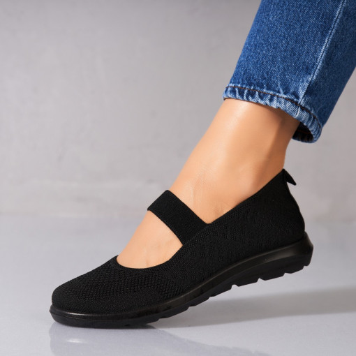 Pantofi dama casual Negri din Textil Izumi - Img 2
