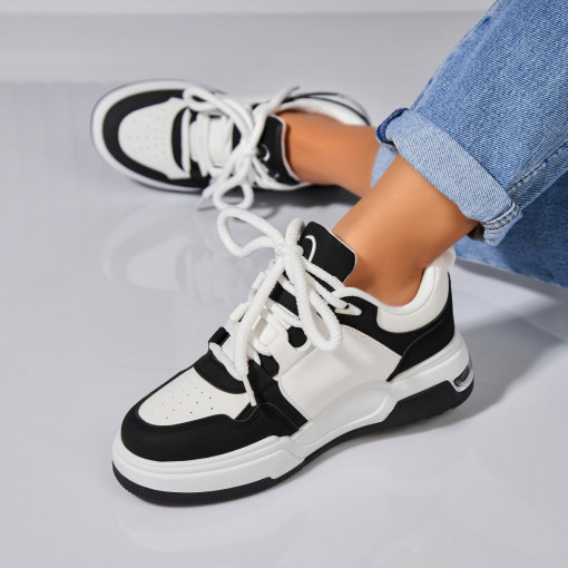 Adidași damă Piele Ecologica Negru Veida - Img 2