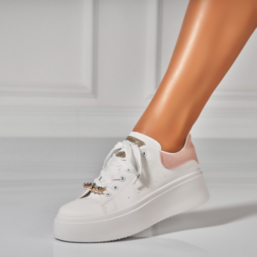 Adidasi Dama Roz din Piele Ecologica Jyree - Img 2