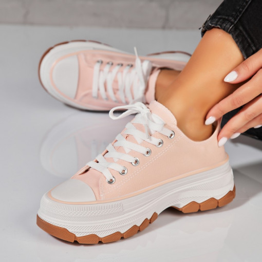 Adidași damă Roz din Textil Yulisa - Img 2