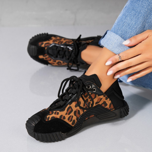 Adidași damă Textil Negru Jolen - Img 2