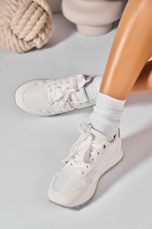 Adidași de damă Albi din Piele Ecologica Kirstie - Img 2