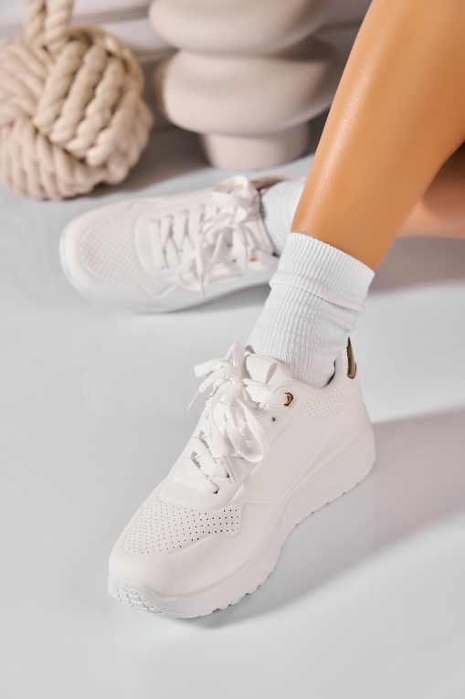 Adidași de damă Piele Ecologica Alb Omaya - Img 3