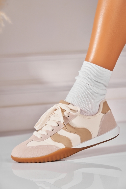 Adidași de damă Piele Ecologica Bej Samyra - Img 3