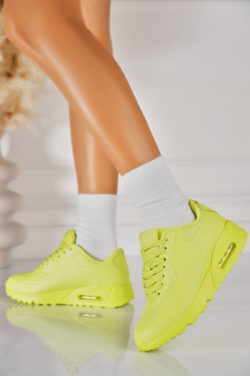 Adidași de damă Piele Ecologica Neon Nelya - Img 2