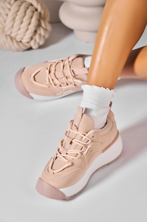 Adidași de damă Piele Ecologica Nude Irisha - Img 2