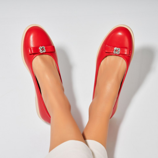 Balerini dama Piele Ecologica Rosu Markie - Img 3