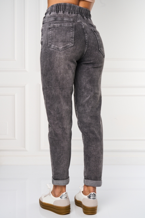 Blugi dama Mom Fit Gri Makani - Img 2