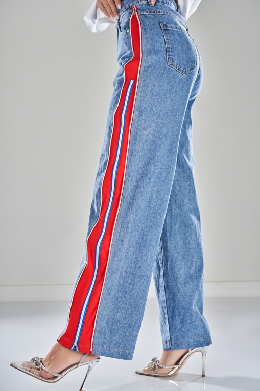 Blugi Damă Oversize Albastri Emiri - Img 4