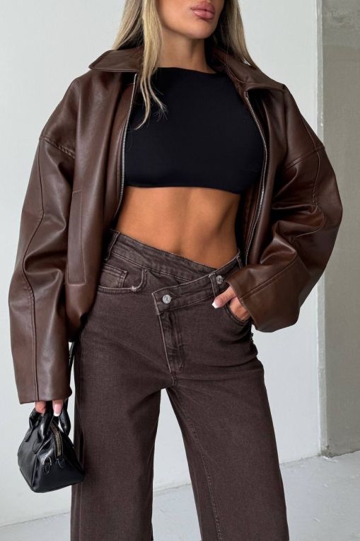 Blugi Damă Oversize Maro Esmae - Img 4