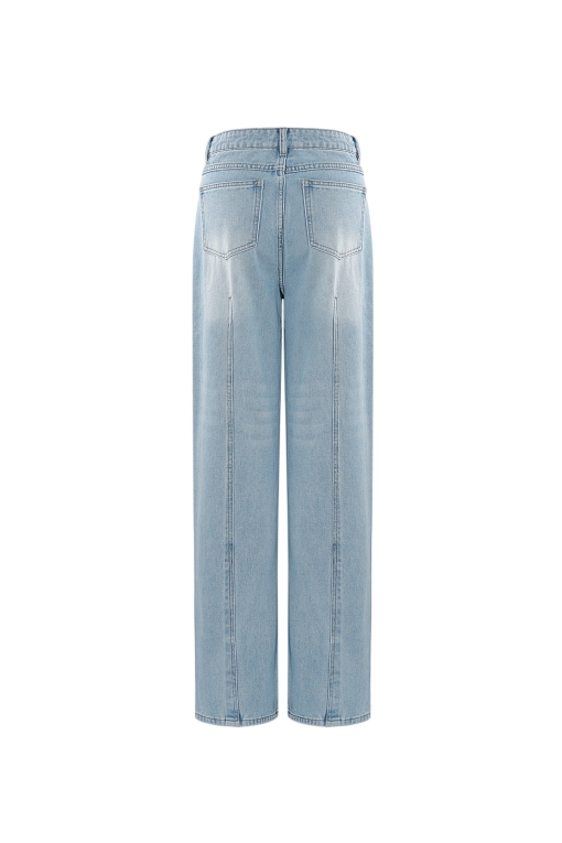 Blugi Regular Fit Albastri Aliviya - Img 8