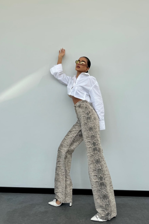 Blugi Regular Fit Animal Print Siena - Img 2