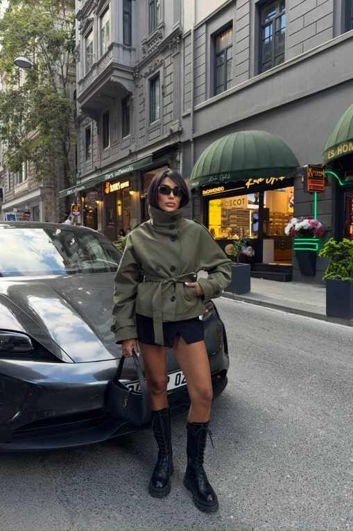 Jachete Dama Verde Raniya - Img 2