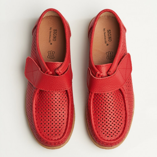 Mocasini dama Piele Naturala Rosii Takari - Img 5