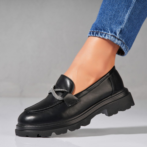 Pantofi dama casual Negri din Piele Ecologica Asiyah - Img 3