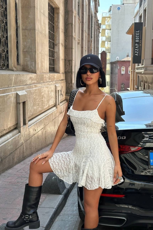 Rochii Dama Alb Waniye - Img 7