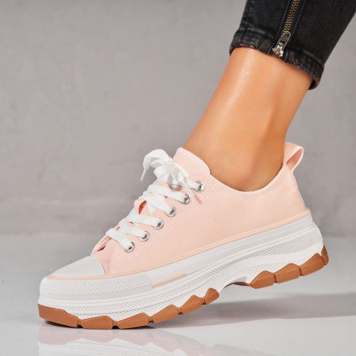 Adidași damă Roz din Textil Yulisa - Img 3