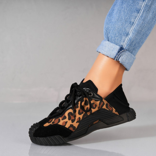 Adidași damă Textil Negru Jolen - Img 3