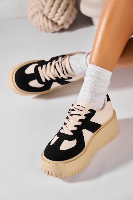 Adidași de damă Piele Ecologica Negru Mayley - Img 3