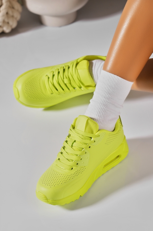 Adidași de damă Piele Ecologica Neon Nelya - Img 3