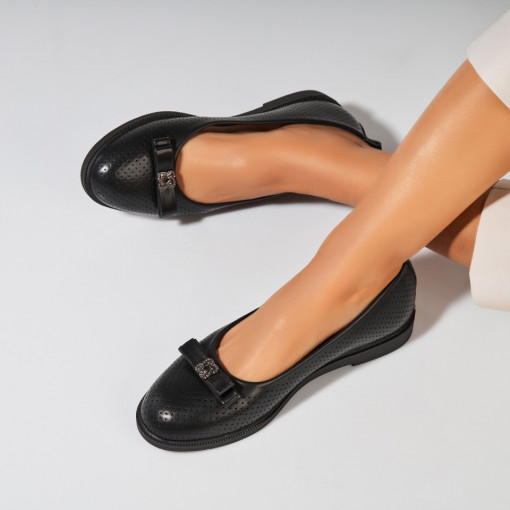 Balerini dama Piele Ecologica Negru Erilyn - Img 2