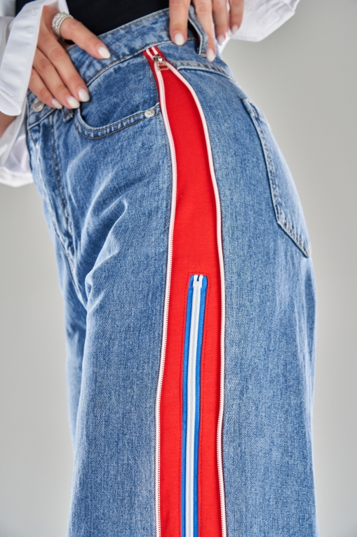 Blugi Damă Oversize Albastri Emiri - Img 5