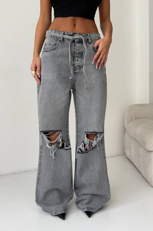 Blugi Damă Oversize Gri Aralys - Img 2