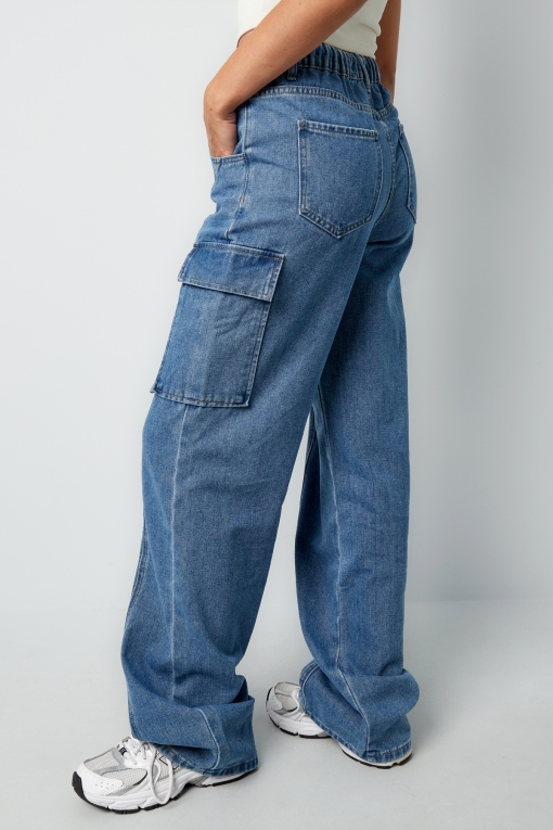 Blugi Regular Fit Albastri Amrie - Img 2