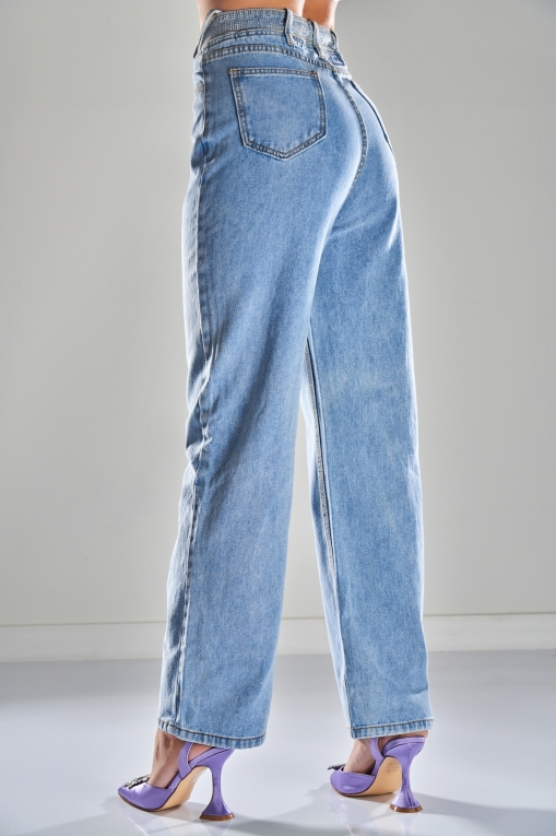 Blugi Regular Fit Albastri Davika - Img 3