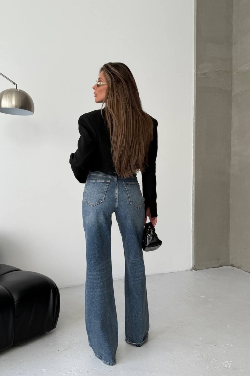 Blugi Regular Fit Albastri Sansa - Img 2