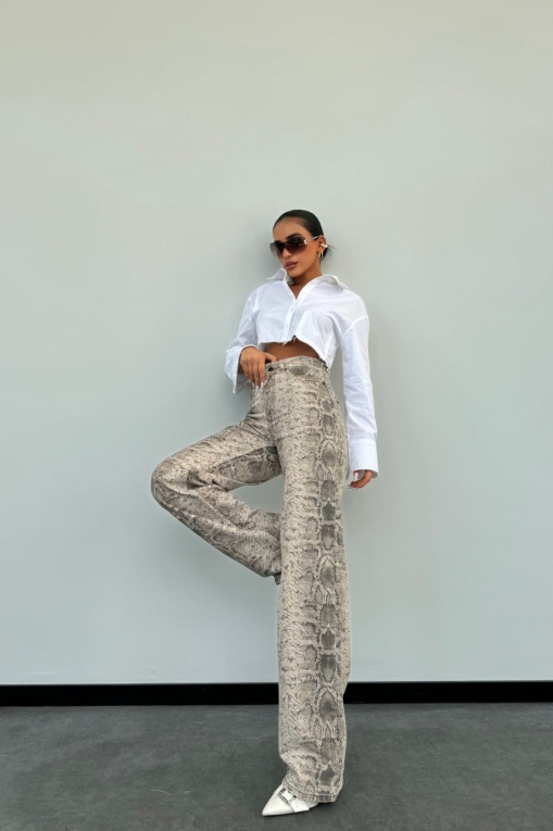 Blugi Regular Fit Animal Print Siena - Img 3