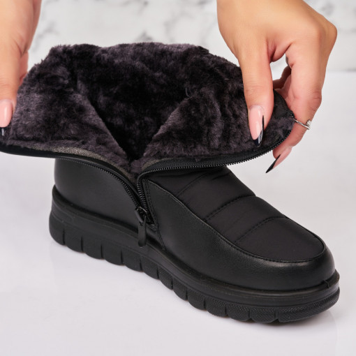 Cizme Dama Imblanite Negre din Fas Jamaela - Img 2