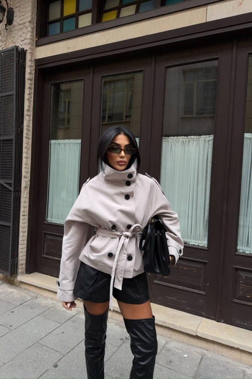 Jachete Dama Beige Raniya - Img 4