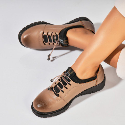 Pantofi dama casual Kaki din Piele Ecologica Fira - Img 3