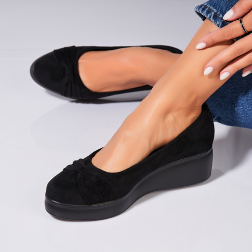 Pantofi dama casual Negri din Piele Ecologica Intoarsa Eslyn2 - Img 3