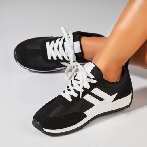 Adidași damă Negri din Piele Ecologica Intoarsa Kiro - Img 3
