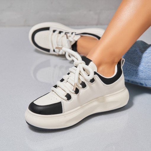 Adidași damă Piele Ecologica Negru Ineza2 - Img 2