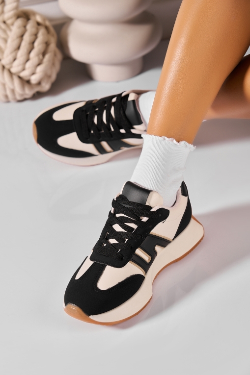 Adidași de damă Piele Ecologica Negru Elexis - Img 2