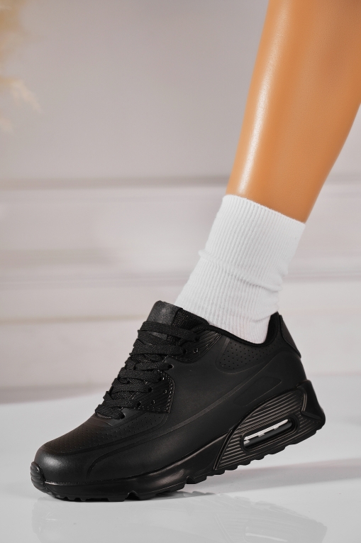 Adidași de damă Piele Ecologica Negru Nelya - Img 2