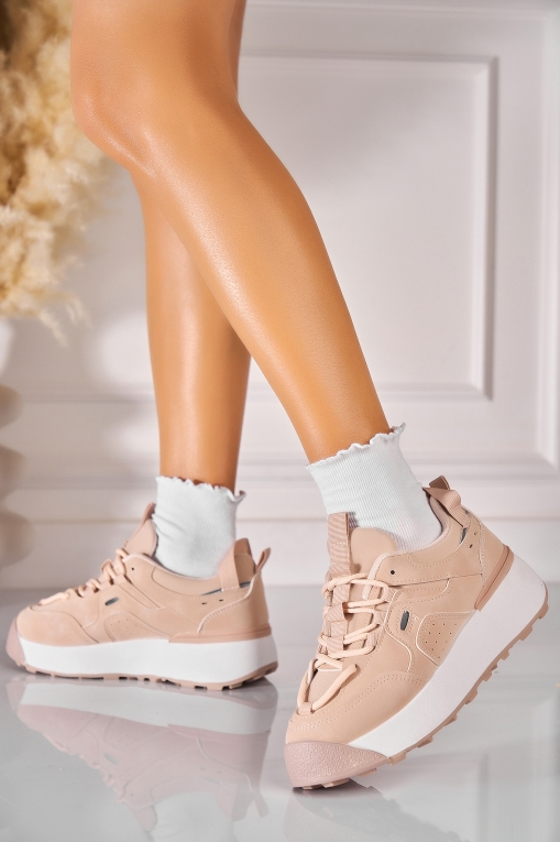 Adidași de damă Piele Ecologica Nude Irisha - Img 3