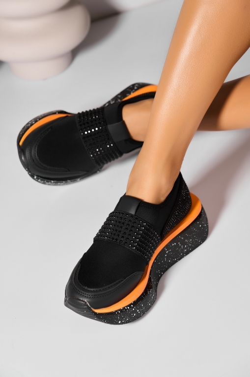 Adidași de damă Textil Negru Amarya - Img 3