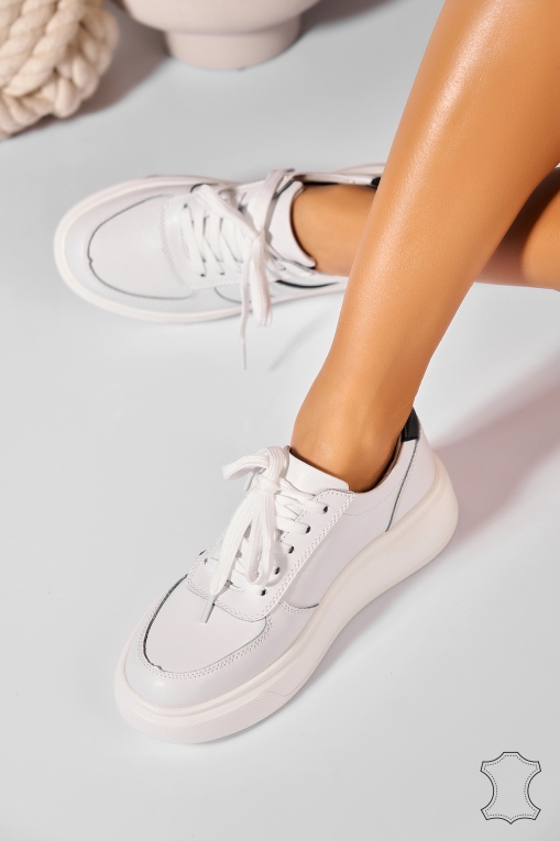 Adidasi Piele Naturala Negri Ellandra - Img 2