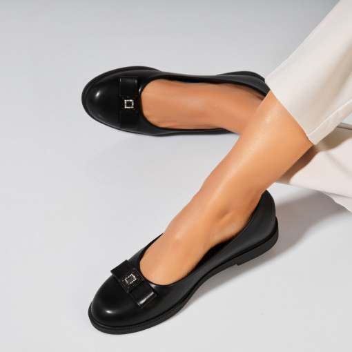 Balerini dama Piele Ecologica Negru Lisha - Img 2