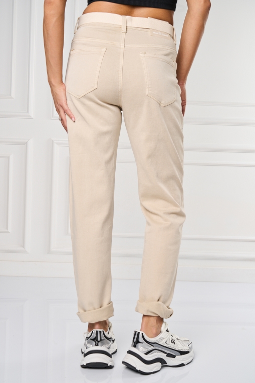 Blugi dama Mom Fit Bej Emine - Img 3