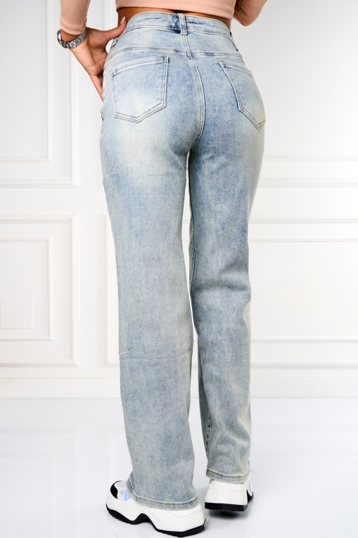 Blugi dama Regular Fit Albastri Keliah - Img 2