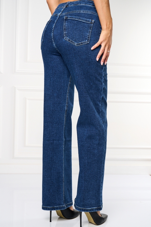 Blugi dama Regular Fit Bleumarin Abrey - Img 3