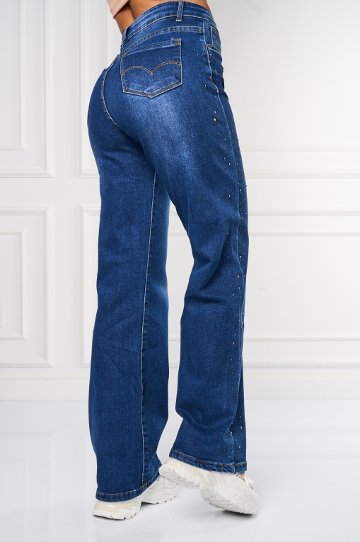 Blugi dama Regular Fit Bleumarin Asteria - Img 3