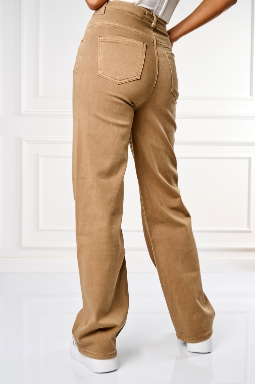 Blugi dama Regular Fit Camel Elza - Img 2