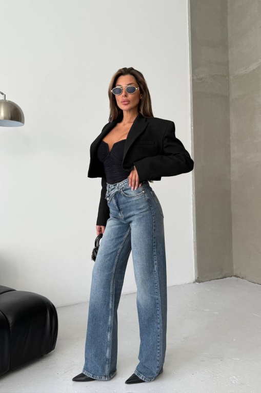 Blugi Regular Fit Albastri Sansa - Img 8